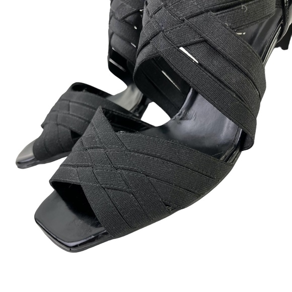 Vaneli Van Eli Women's Square Open Toe High Heels Sandals Shoes Real Leather 7.5 - Picture 9 of 15